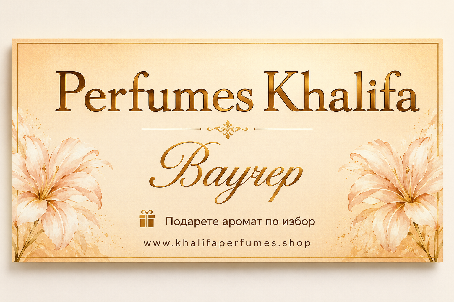 🎁 Подаръчен ваучер Perfumes Khalifa
